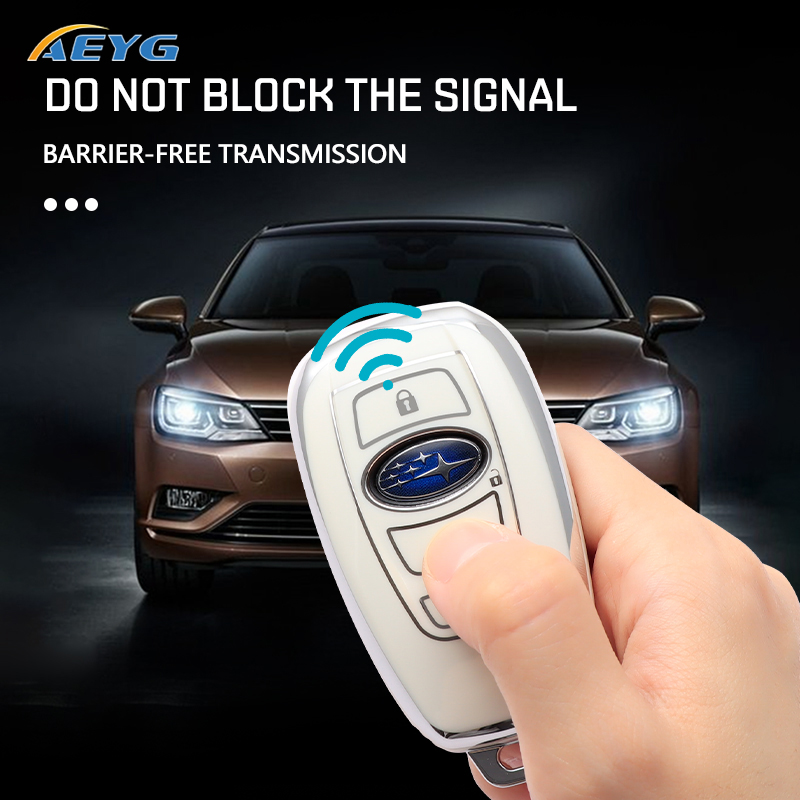 TPU Car Smart Key Case Cover Shell For Subaru BRZ Forester Legacy Outback STI Impreza XV Crosstrek Protector Fob Accessories