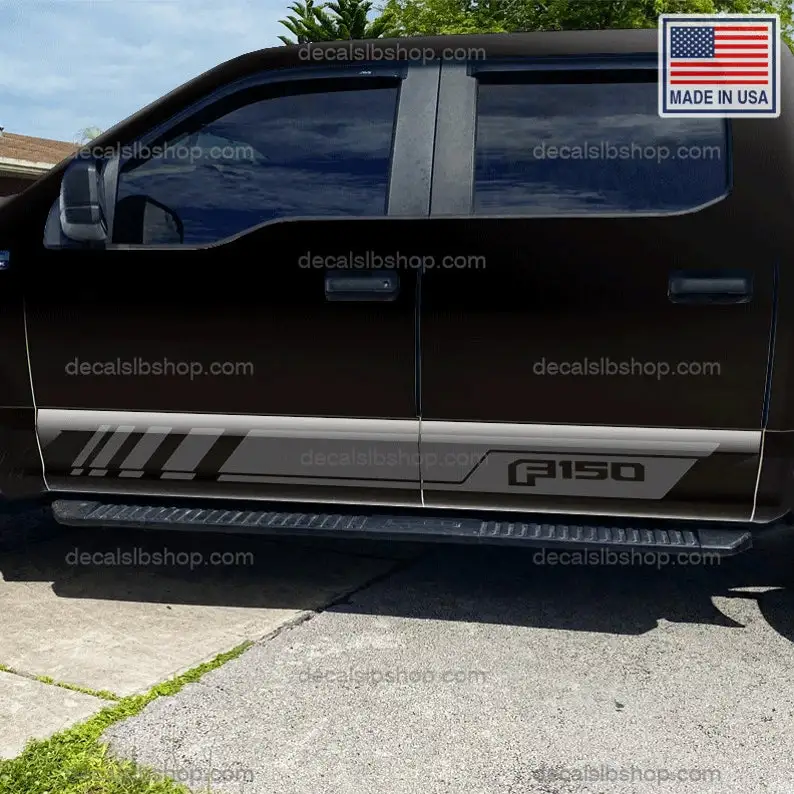Ford F150 Stripes Sidedoor Decals Stickers Vinyl Side Doors Decal Graphic F-150 u