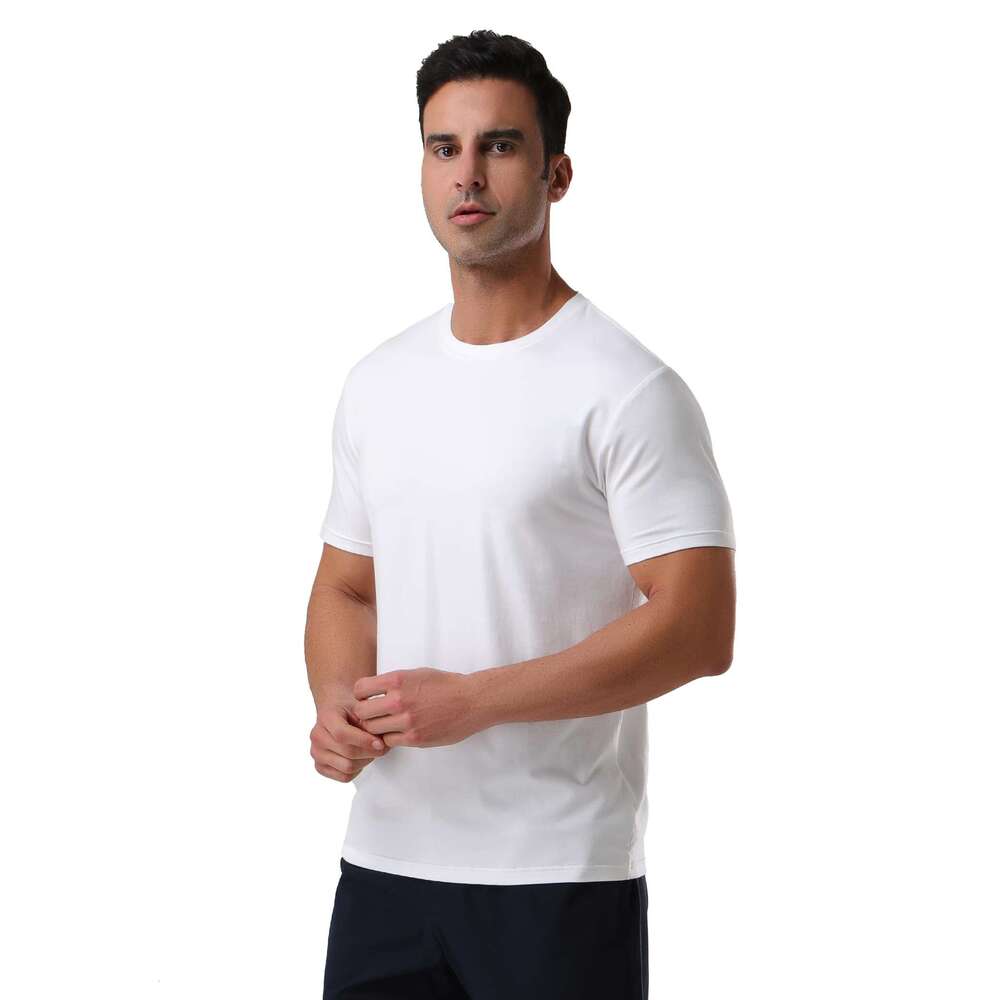 Mens tops designer T Shirt Ultra Soft Plain Tshirts for Men Cooling Crew Neck Casual Tee Undershirt S