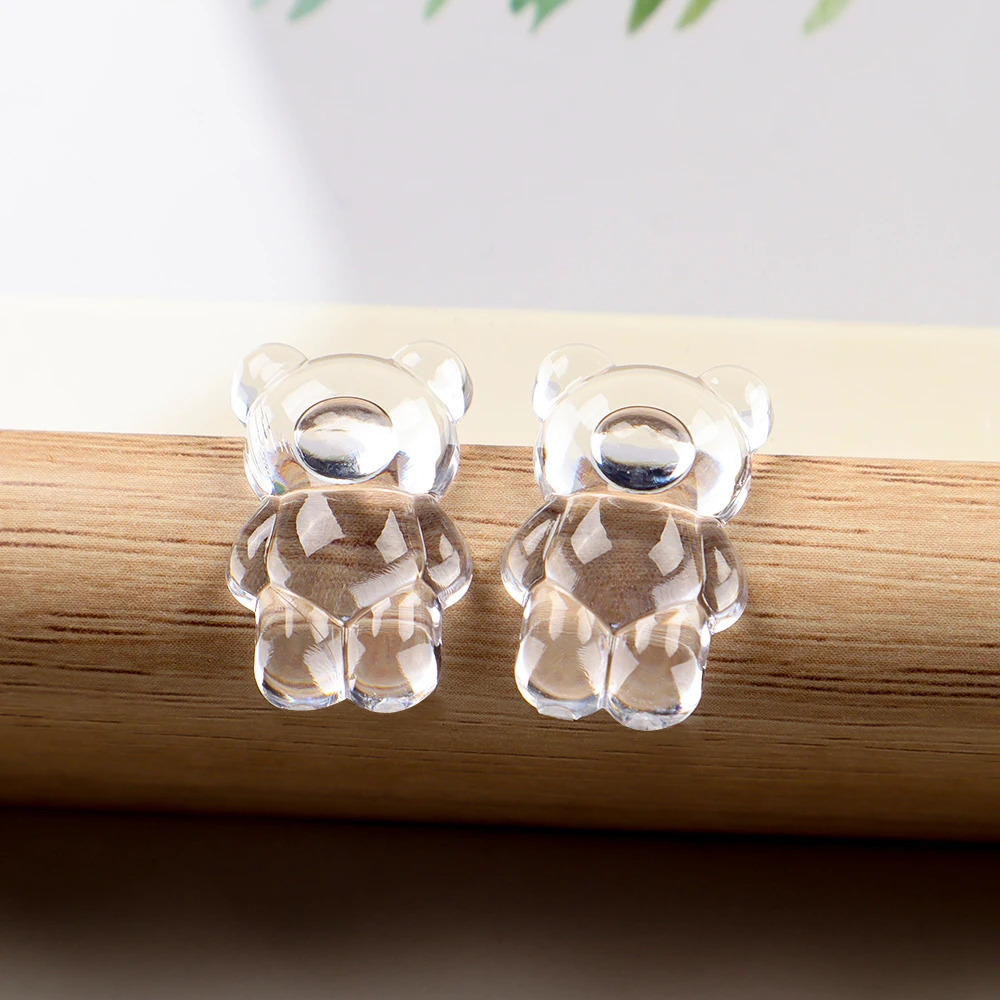 50pcs False Nail Tips Color Card Display Shelf Clear Nail es Color Card Gel Polish Bear Shape Nail Art Sample Stand 240627