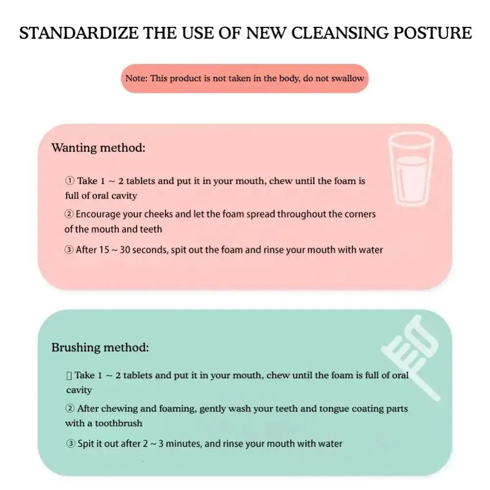 Portable Peach Gargle Granules Chewable Toothpaste For Fresh Breath And Clean Teeth Probiotic Solid Toothpaste Fresh Breath 240627