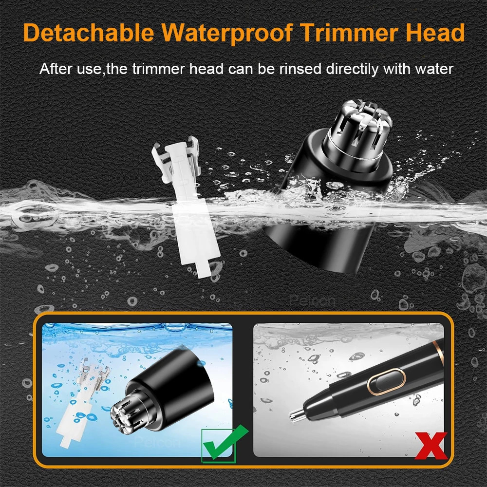 Nose Hair Trimmer Rechargeable Trimmer for Men Nose Hair Removal Painless Nose Trimmer for Ears Electric Nose Hair Clipper 240627