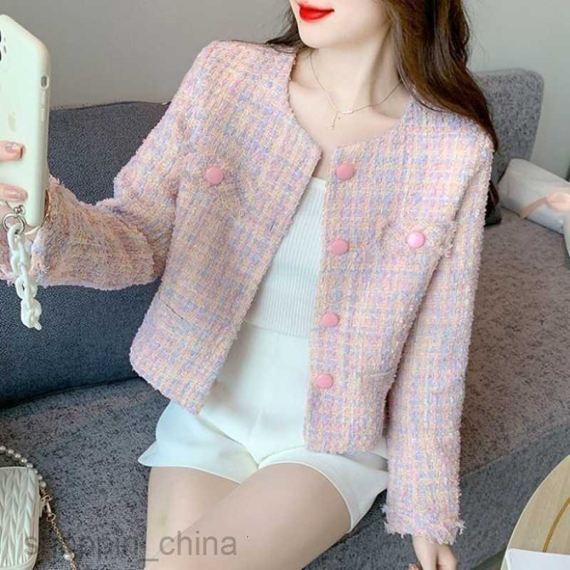 Women Jackets Coats Xiao Xiangfeng Short Women's Boutique Top Spring and Autumn New Long sleeved Celebrity Luxury Slimming Coat