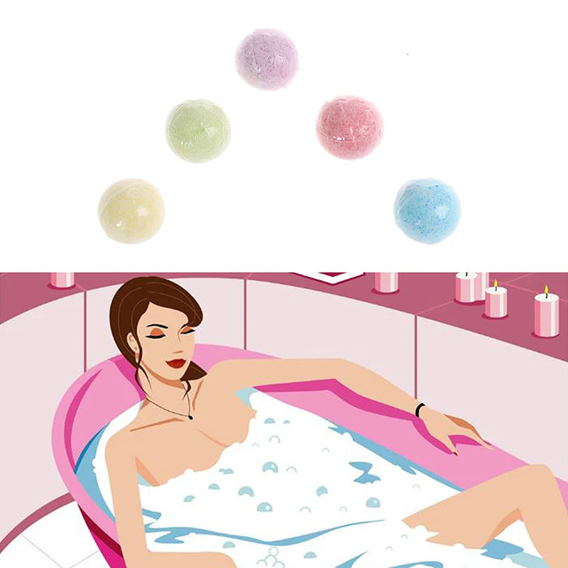 20g Small Bath Ball Bomb Body Sea Salt Mold Relax Stress Relief Bubble Moisturize Shower Cleaner For Holiday Gift Spa 240627