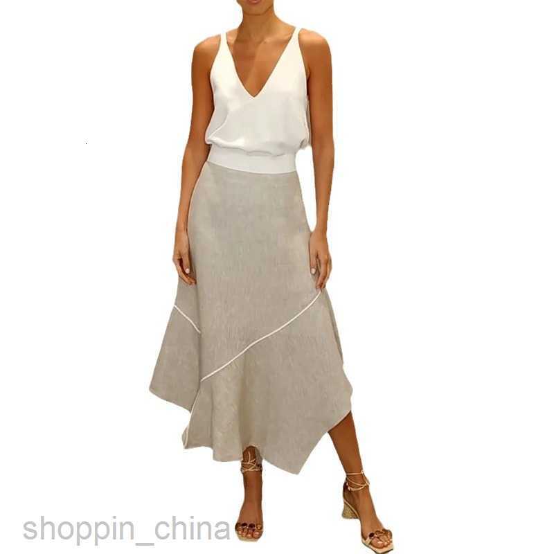 Basic Casual Women Dresses Fashion New Casual Polo Collar Sleeveless Loose Solid Pants Two Piece Set