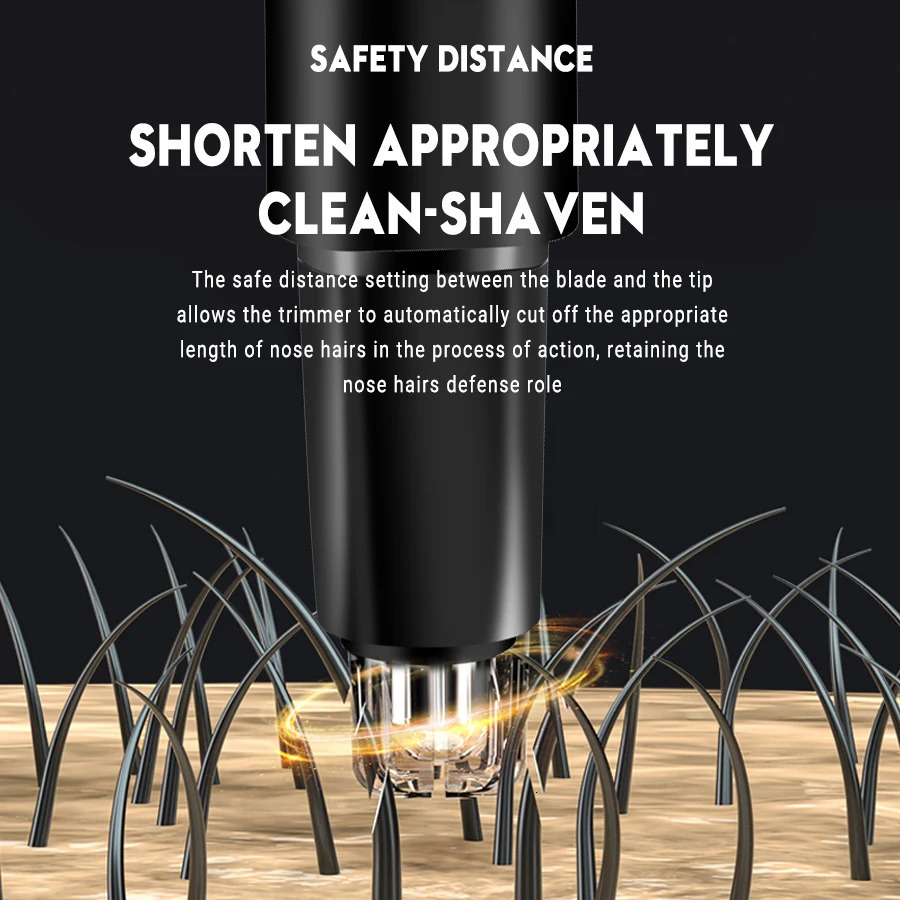 Nose Hair Trimmer Stainless Steel Eyebrow Auto Trimmer Suitable For Nose Hair Razor Washable Portable Nose Hair Trimmer 240627