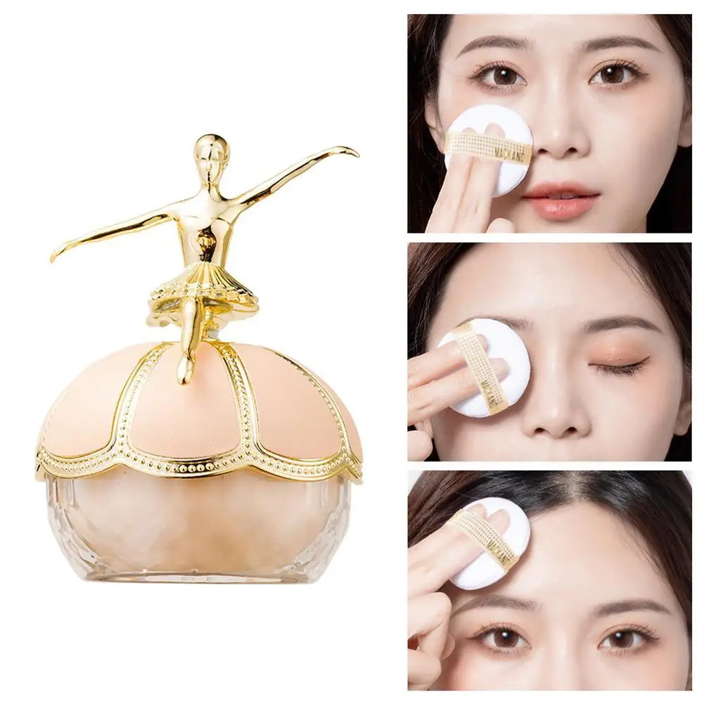 20g Air Sensitive Ballet Makeup Loose Setting Powder Long-lasting Oil Control Coverage Shimmer Matte Face Base Foundation 240627