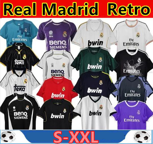 Real Madrid Retro Soccer Jerseys Finals Football Shirt GUTI BENZEMA SEEDORF CARLOS RONALDO KAKA 03 04 06 07 11 13 14 15 16 17 18 kits Modric Alonso BALE FIGO hotsoccer AAA