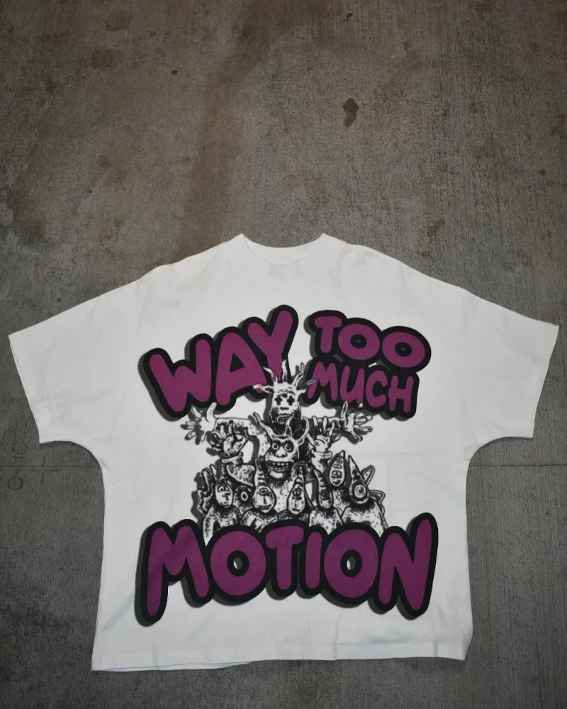 Y2K retro trendy Gothic versatile oversized prototype shortsleeved printed Tshirt mens street Harajuku casual loose top 240619