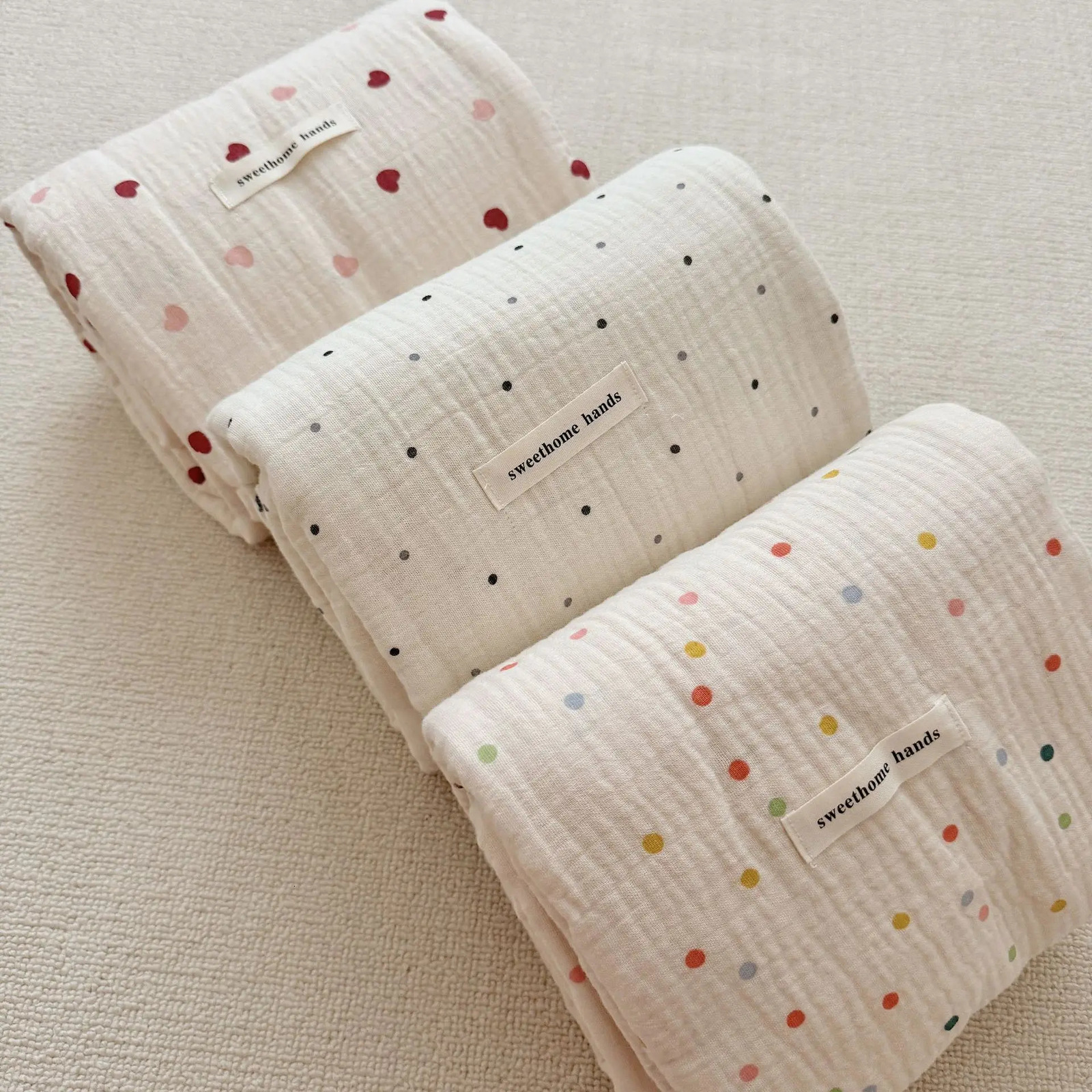 Baby Swaddle Blankets Summer 4 Layers Muslin Baby Blanket For Girl Boy Soft Cotton Receiving Blanket Toddler Sleeping Crib Quilt 240627