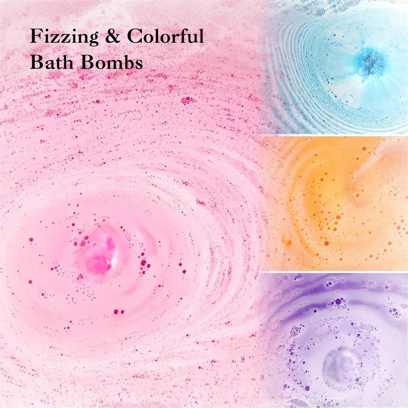 Bath Bombs Gift12Pcs Handmade Rich in Essential OilMoisturize Dry SkinPerfect for Bubble Spa BathBirthday Mothers day Gifts 240627
