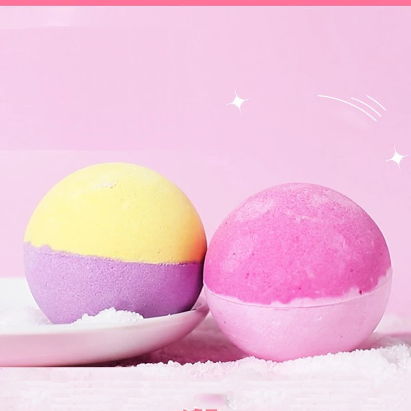 140g Bath Bubble Balls Exfoliating Nourishing Skin Bath Bomb Relaxing Essential Oil Bath Salt Ball Cleaner Aromatherapy Supplies 240627