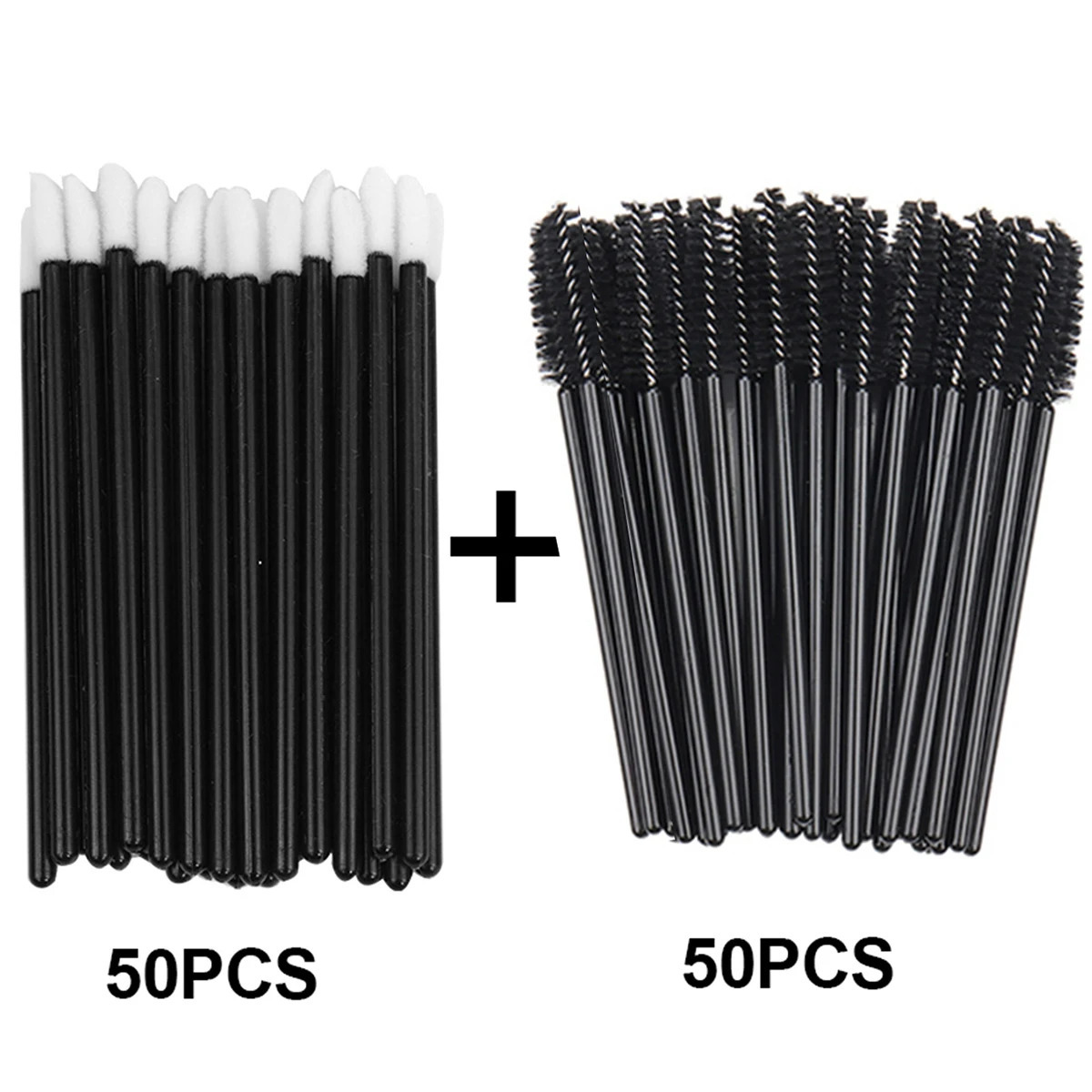 Disposable Lip Brushes Eyelash Mascara Wands 2 In 1 Bundle Sale Lipstick Cotton Swab Lipgloss Brush Makeup Tools Applicators 240627