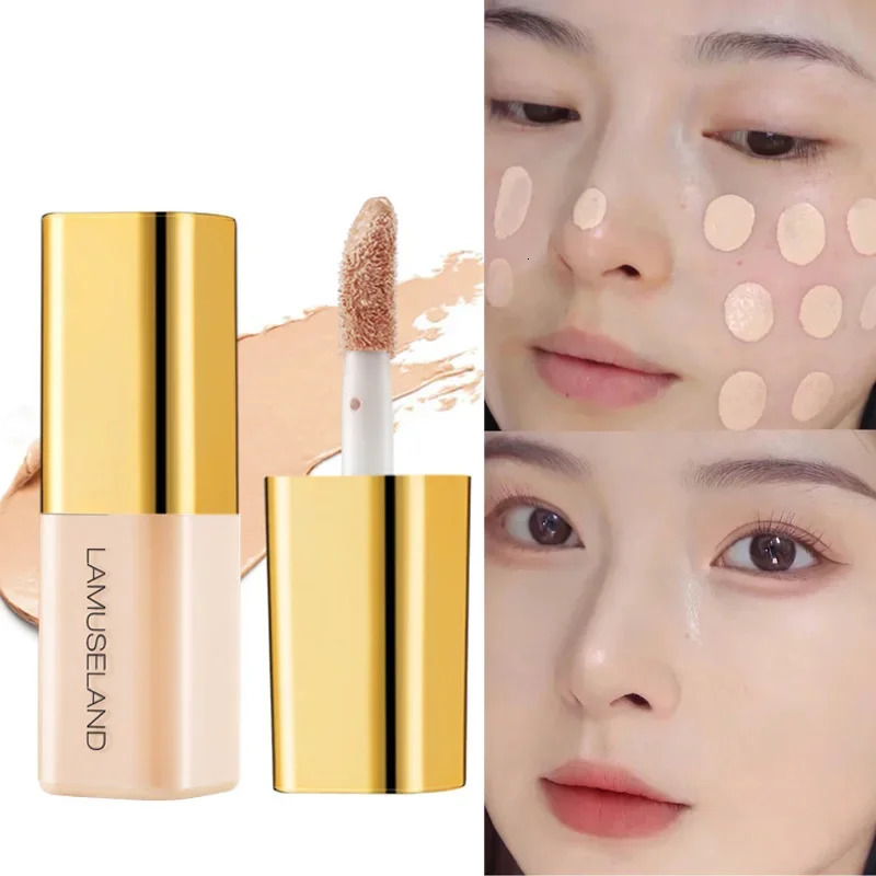 Oil Control Matte Liquid Concealer Moisturize Full Coverage Invisible Pores Dark Circles Freckle Mini Foundation Makeup Cosmetic 240627