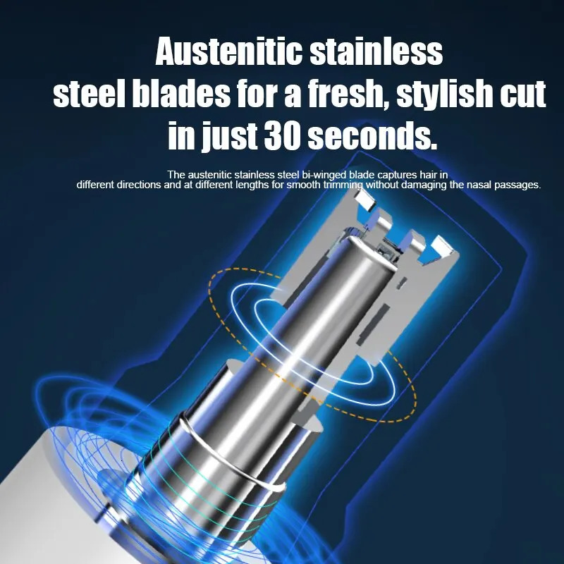 Electric Nose Hair Trimmer Usb Charging High Quality Electric Portable Men and Women Mini Nose Hair Trimmer 240627