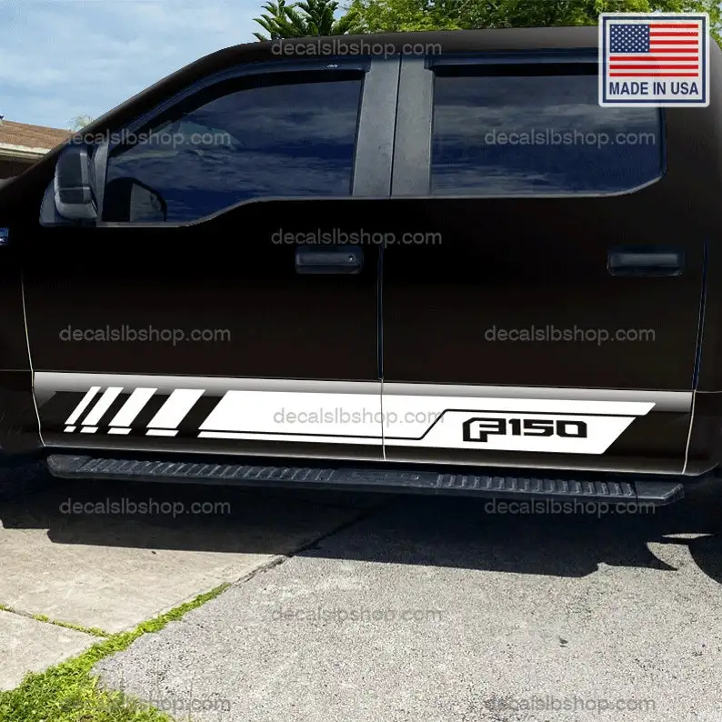 Ford F150 Stripes Sidedoor Decals Stickers Vinyl Side Doors Decal Graphic F-150 u