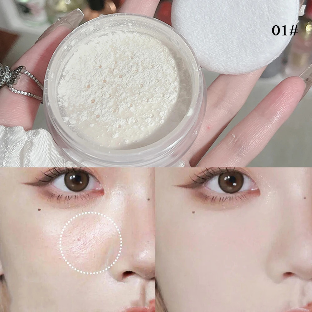 6g Waterproof Mineral Face Powder Oil Control Translucent Setting Powder High Coverage Makeup Fixer Powder Make-up For Women 240627