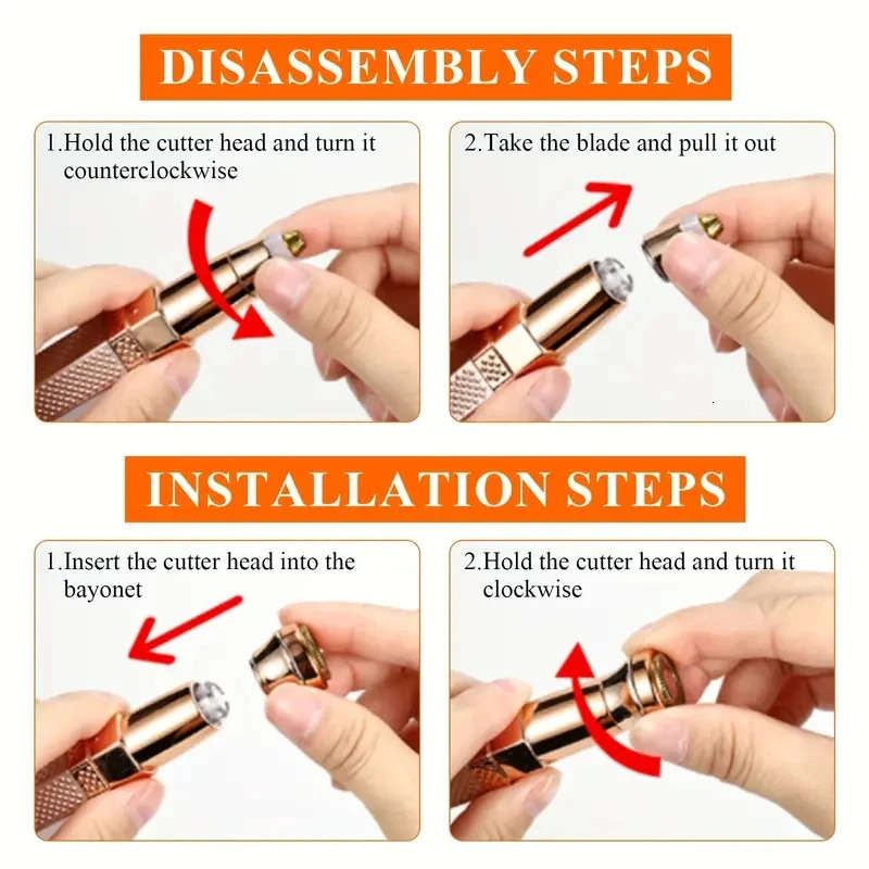 1pc Rechargeable 2-in-1 Eyebrow Razor and Hair Shaver with LED Light - Painlessly Remove Peach Fuzz Facial Hair Eyebrows Lips 240627