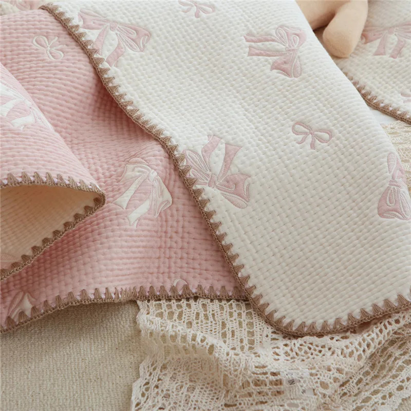 born Swaddle Wrap Sofa Throw Blankets Soft Breathable 100% Cotton Stroller Crib Receiving Blanket Bedding Quilt 240627