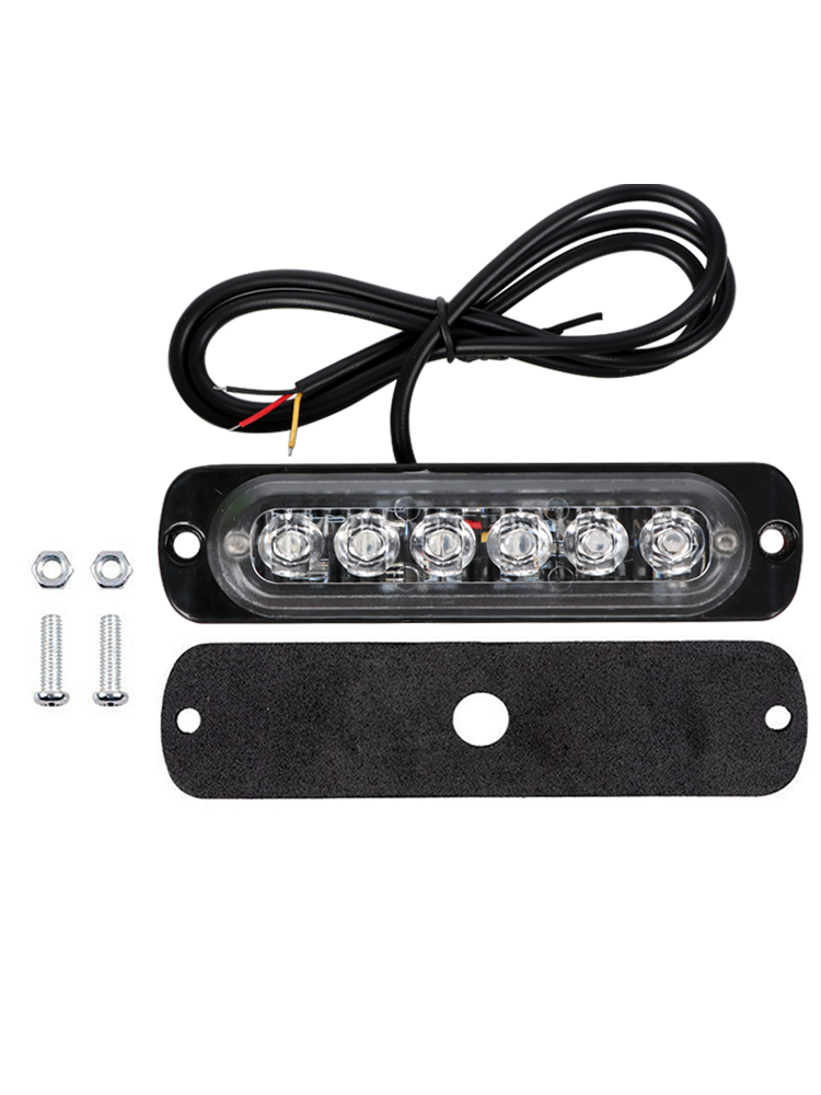 Waterproof LED Car Signal Lamp Bar Red Blue Police Light Emergency Warning Light Flashing Lighting Side Marker for Car Truck