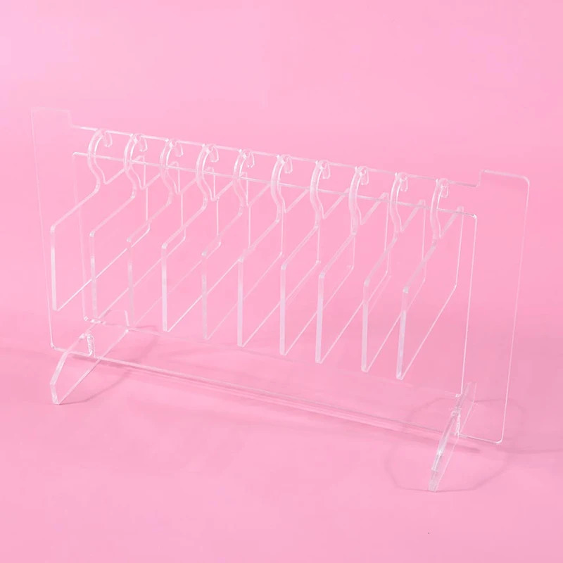 1PC Exquisite Nail Color Showing Shelf Transparent Nail Art Storage Rack Nail Display Card Template DIY Nail Art Showing Shelf 240627