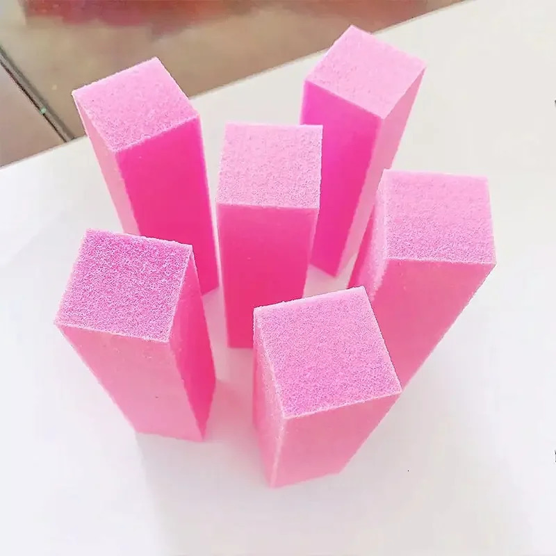 Pink Buffing Sanding Files Block Pedicure Manicure Care Sponge Nail Art Buffer Grindig Polishing No Hurt Nail Art T 240627