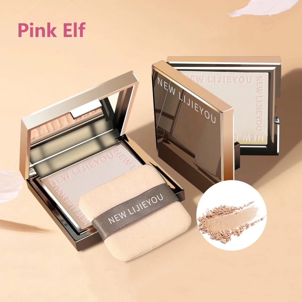 Waterproof powder with mirror durable makeup full face coverage compact powder cosmetics base 3 colors 240627
