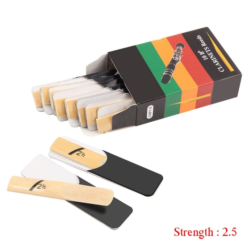 Y1UC 10pcs 1.5/2.0/2.5/3.0/3.5/4.0 Strength Clarinet Reed Wind Instrument Accessories