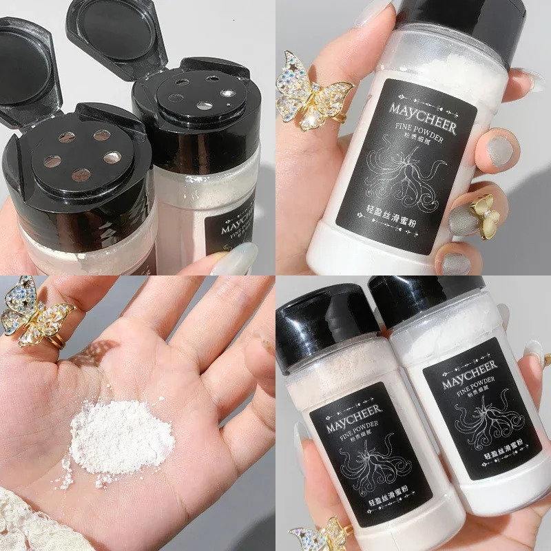 Loose Powder Absorbs Oil Not Water Smooth Loose Oil Control Face Powder Makeup Concealer Finish Powder Foundation Base Cosmetic 240627