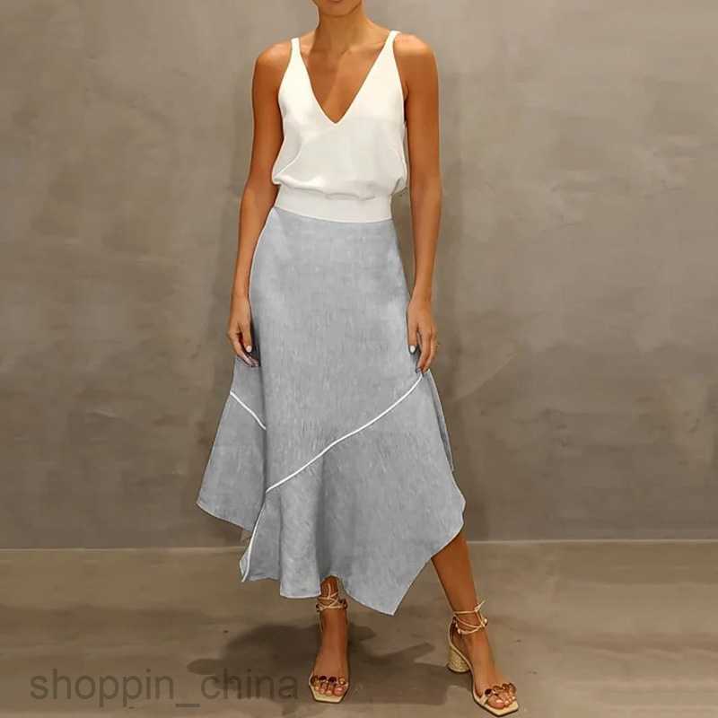 Basic Casual Women Dresses Fashion New Casual Polo Collar Sleeveless Loose Solid Pants Two Piece Set