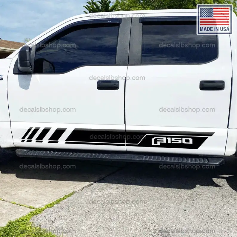 Ford F150 Stripes Sidedoor Decals Stickers Vinyl Side Doors Decal Graphic F-150 u