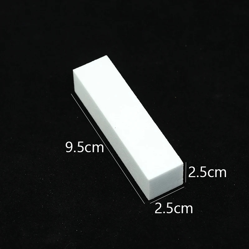 Nail Art Buffer Grinder Buffing Block White Nail File For Pedicure Tips Manicure Care Sponge Buffer Gel Polish Accessories Tools 240627