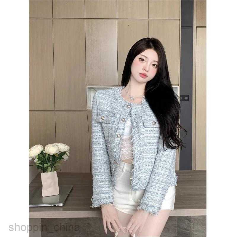 Women Jackets Coats Small Fragrant Coat for Women's Spring and Autumn New Design Sense, Elegance, Wearing Long Sleeves, Unique Short Top for Wome