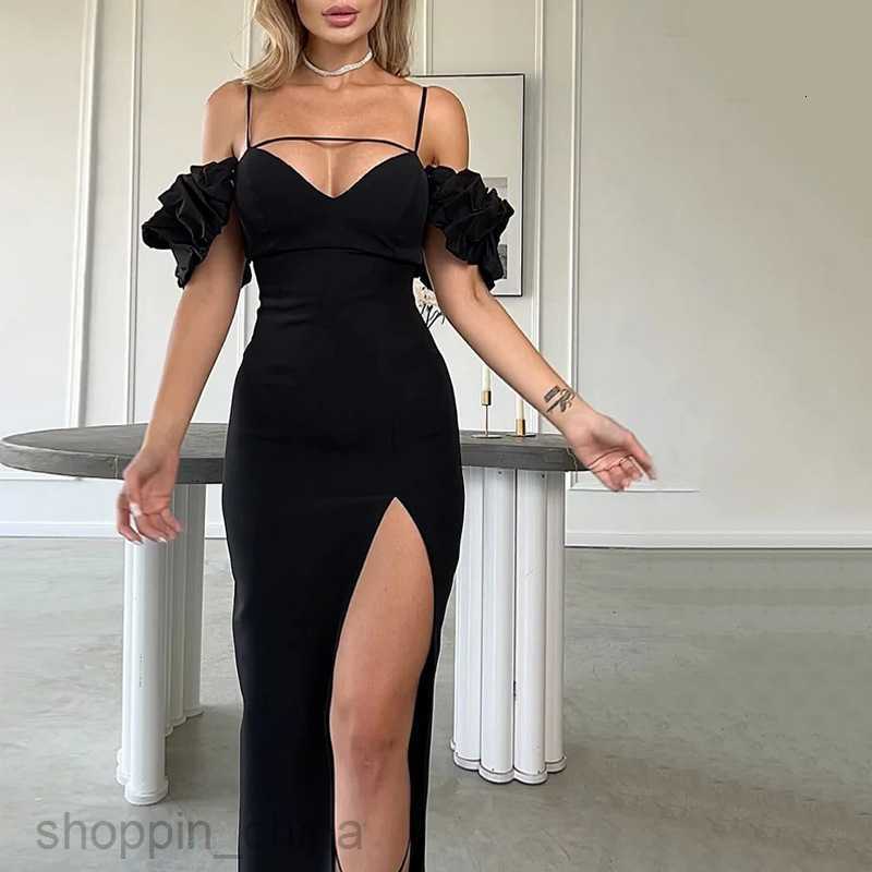 Basic Casual Women Dresses Women's New Sexy Solid Color One Shoulder Solid Color Two Piece Set