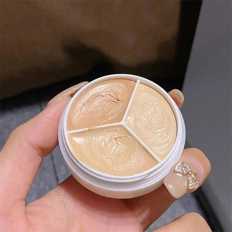3/6-color Concealer Palette with/No Brush Cream Texture Moisturizer Concealer Modify Enhance Contours Lasting Makeup Waterproof 240627