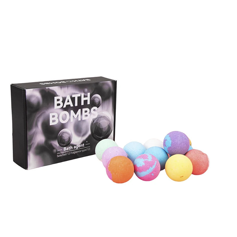 12PcsSet Bath Bomb Gift Set Bath Salt Balls Essential Oil Bath Bombs for Moisturizing Skin Fizzy Spa Bubble Bath Aromatic Odor 240627