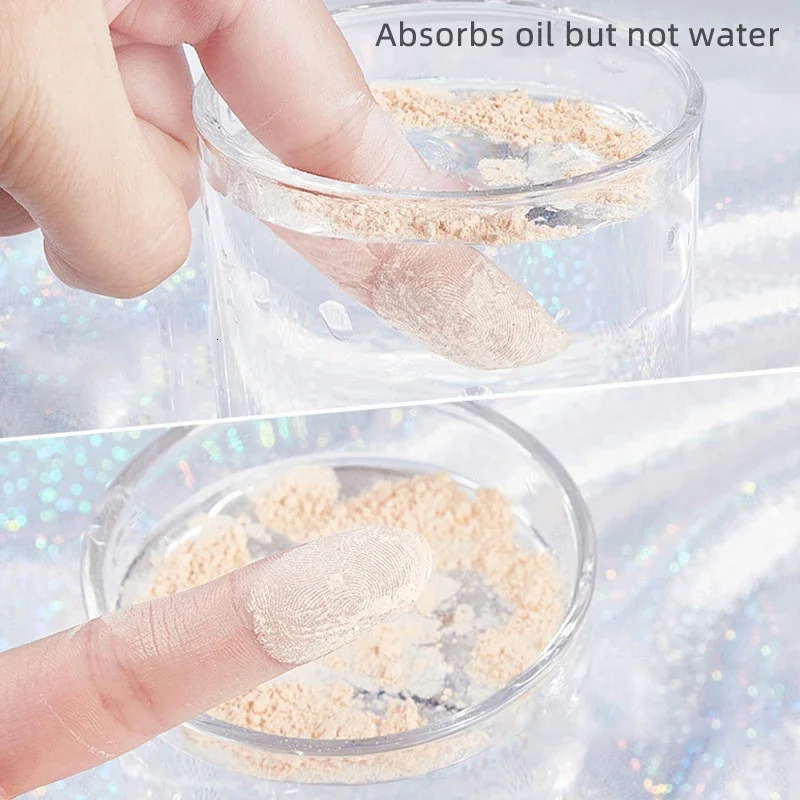 Loose Powder Absorbs Oil Not Water Smooth Loose Oil Control Face Powder Makeup Concealer Finish Powder Foundation Base Cosmetic 240627