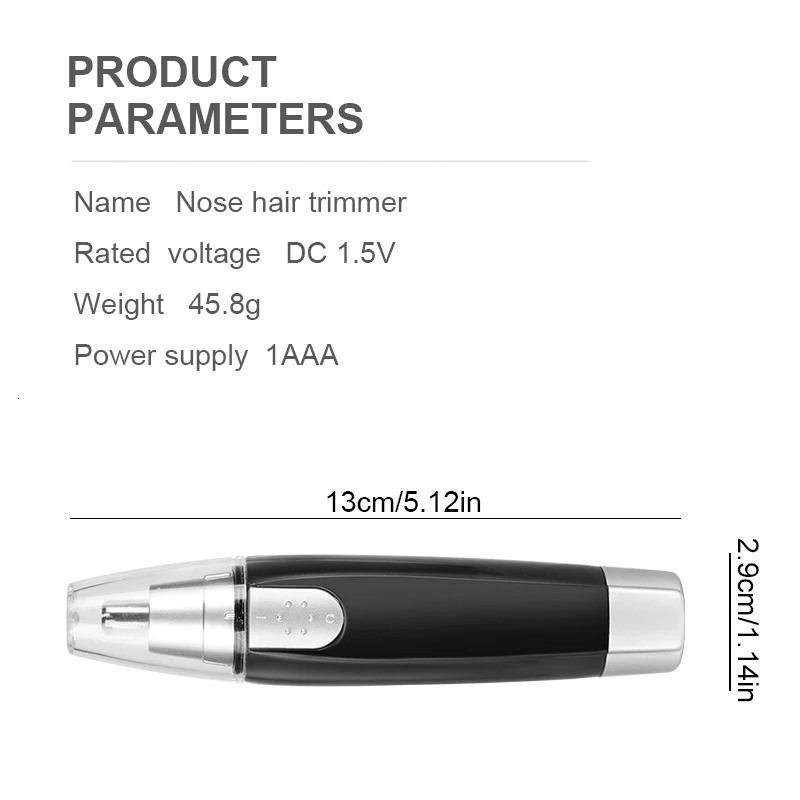 Ladies Nose Hair Trimmer Male Ear Nose Hair Trimmer Small Electric Trimmer Male Nose Trimmer For Business Trip And Home Use 240627