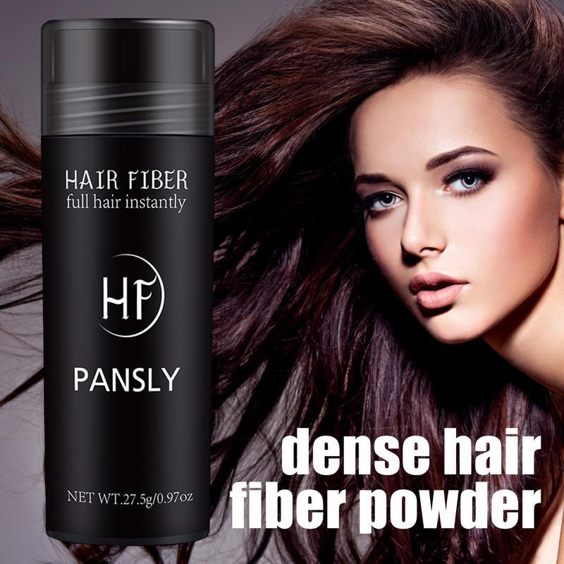 Natural Hair Fiber 27.5g Men Black Dense Hair Powder Hair Building Fibers Color Powder Instantly Thicken Thinning Hair For Men