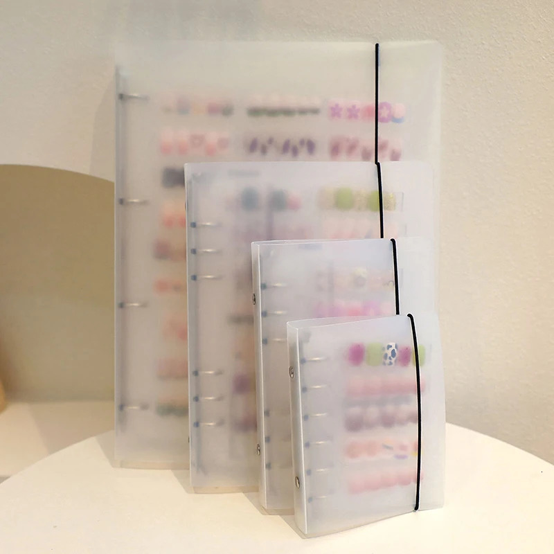 Nail Art Piece Storage Book Large Capacity Exhibition Po Album Card Clip Display Board DIY Simple Album Storage Book 240627