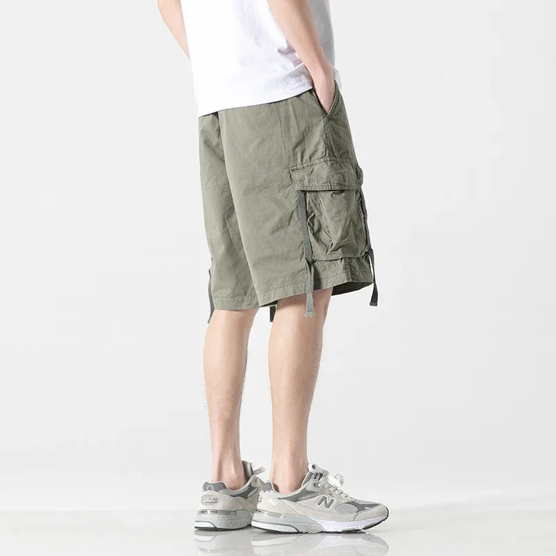 Big Size Cargo Shorts Men 100% cotton Tactical Patch Pockets Short Pants Outdoor Fishing Military Camo 240620