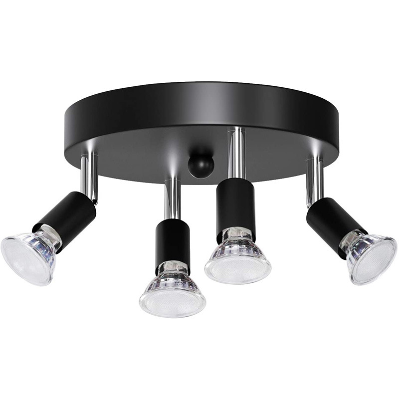 3 Way Rotatable Ceiling Light GU10 Base Ceiling Spotlight Modern Wide Living Room Kitchen Bedroom Lamps AC100-220V