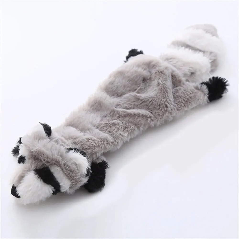 Chew Squeaker Squeaky Pet Plush Stuffingless Fox Fur Toys For Small Medium Large Dog Pets Supplies 1PC Free shipping