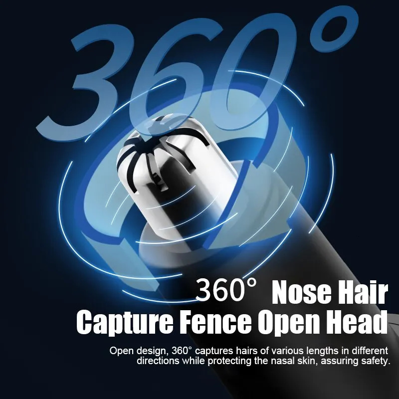 Electric Nose Hair Trimmer Usb Charging High Quality Electric Portable Men and Women Mini Nose Hair Trimmer 240627