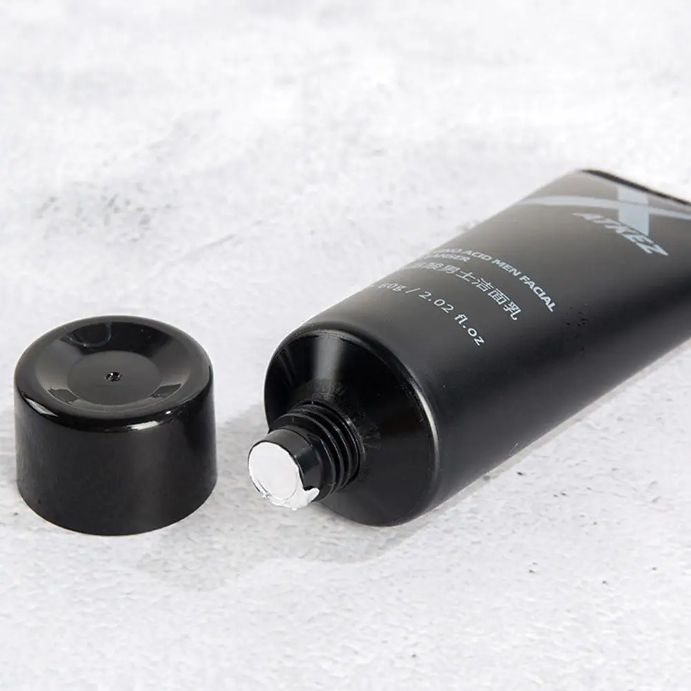 60g Men Facial Cleanser Face Washing Moisturizing Man Skin Care Oil Control Blackhead Remover Scrub Cosmetics Deep Nourishing 240627