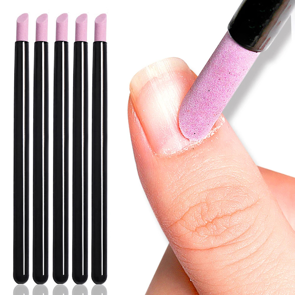 Quartz Stone Scrub Nail File Rods Cuticle r Dead Skin r Perfect Gift Lightweight Portable Handy Use Manicure Tools 240627