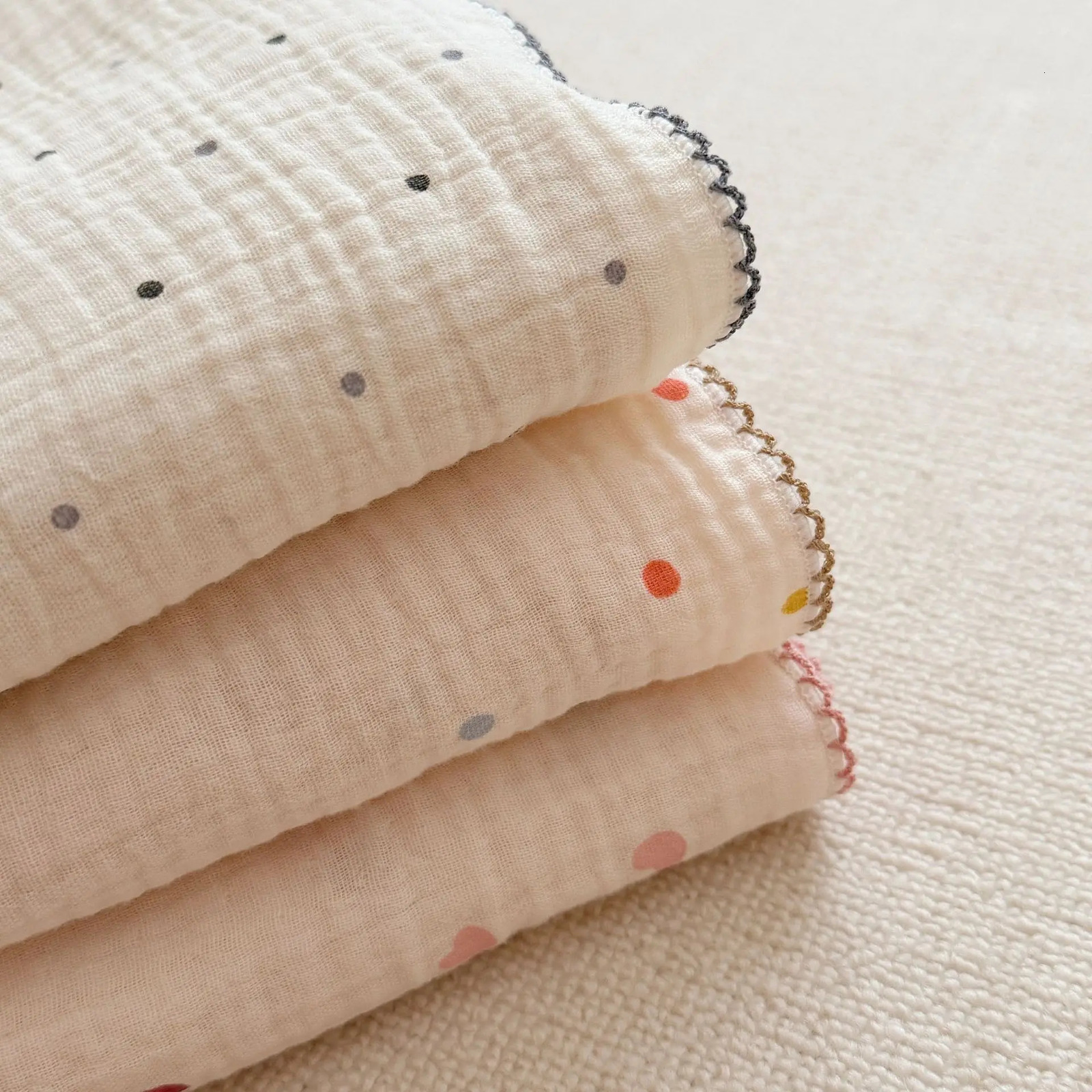 Baby Swaddle Blankets Summer 4 Layers Muslin Baby Blanket For Girl Boy Soft Cotton Receiving Blanket Toddler Sleeping Crib Quilt 240627