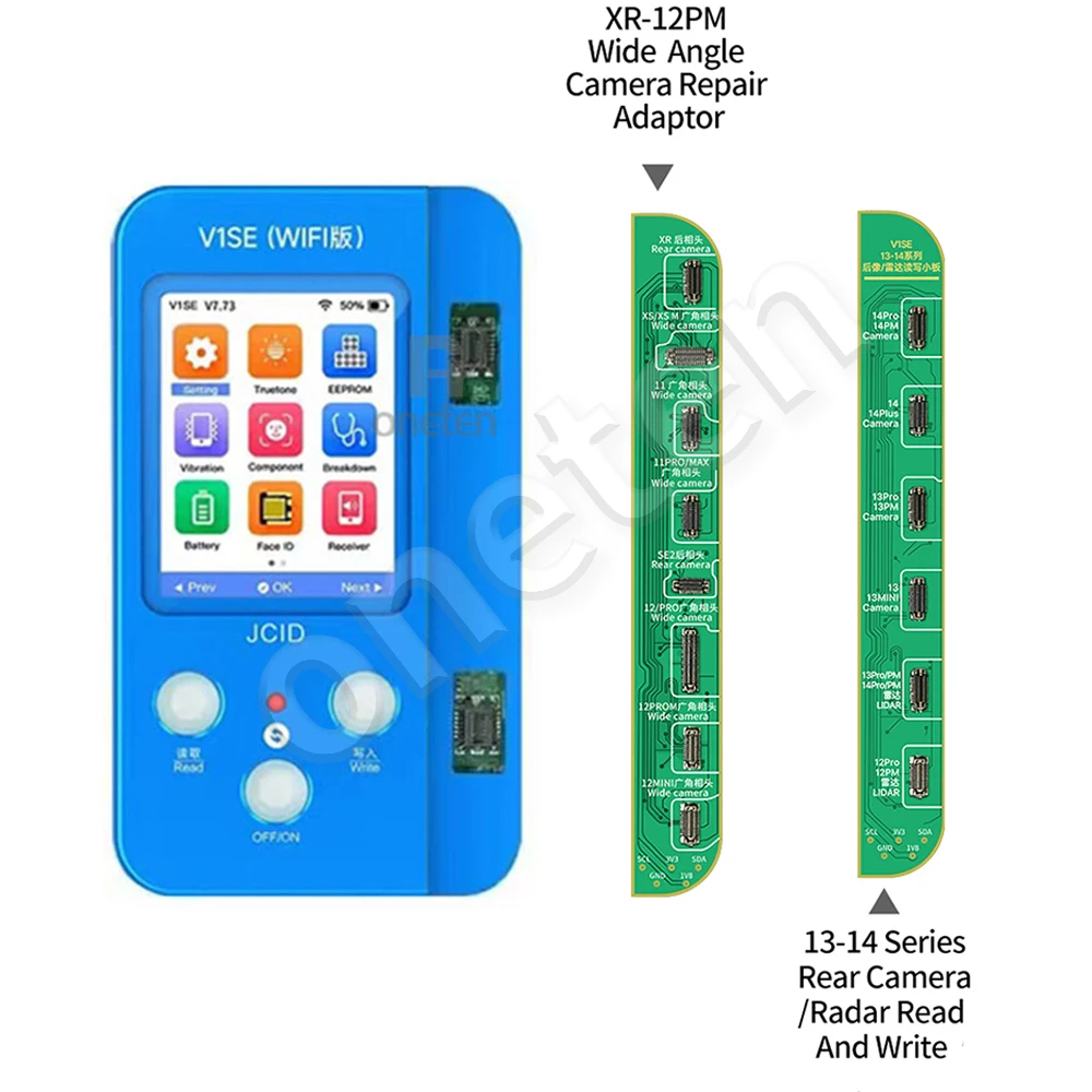 JC JCID V1SE True Tone Programmer Batteries Face ID Dot Matrix Photosensitive Kit For iPhone 7-14PM Reading Writing Repair Tool