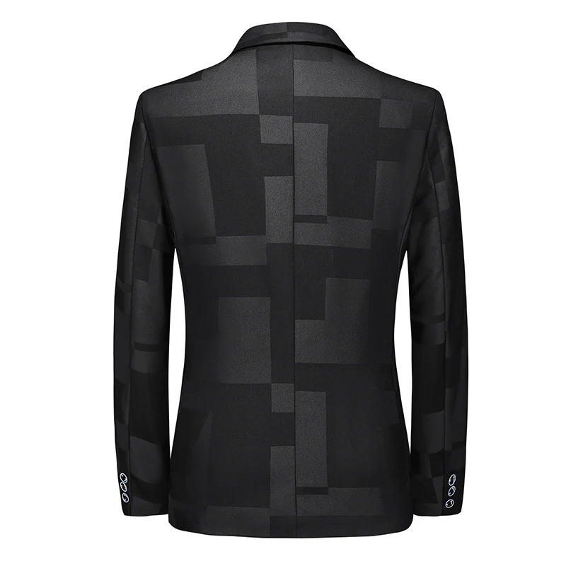 Fashion Mens Casual Boutique Business Personalized Printing Slim Fit Blazers Jacket Suit Dress Coat Large Size 6XL 240626