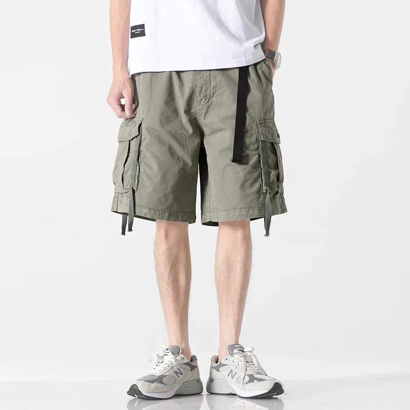 Big Size Cargo Shorts Men 100% cotton Tactical Patch Pockets Short Pants Outdoor Fishing Military Camo 240620